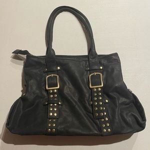 Ombu Genuine Leather Purse Bag Studded Buckle Made in Argentina